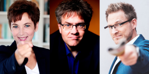 DreierPasch: Benjamin Eisenberg und Gäste Sabine Domogala und Matthias Reuter @ Lesecafé der Stadtbücherei